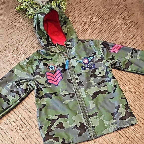 Rain jacket pilot camo size 4/5 Stephen Joseph - Picture 10 of 10